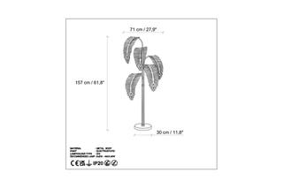 Lampadaire - Doré - 5 x 40 W
