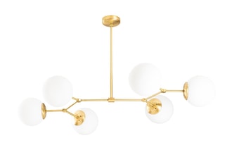 Suspension - Doré - 6 x 100 W