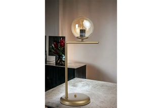 Candeeiro de mesa - Dourado - 60 W