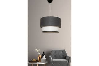 Candeeiro suspenso Tubol - Antracite - 40 W