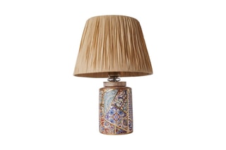 Candeeiro de mesa em cerâmica YL506 - Bege - 60 W