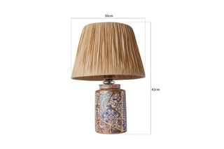 Candeeiro de mesa em cerâmica YL506 - Bege - 60 W