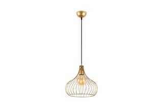 Candeeiro suspenso Teldamla - Dourado brilhante - 40 W