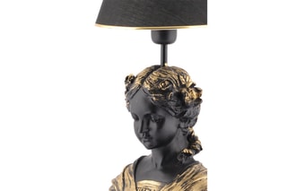 Candeeiro de mesa - Dourado e preto - 45 - 60 W
