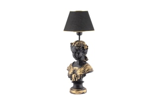 Candeeiro de mesa - Dourado e preto - 45 - 60 W