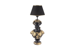 Candeeiro de mesa - Dourado e preto - 45 - 60 W