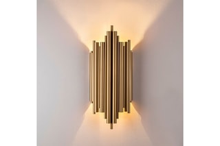 Aplique de parede Reis - Dourado -