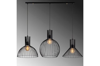 Suspension Fellini - Noir - 3 x 100 W
