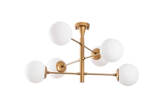Suspension Arge - Doré - 6 x 40 W