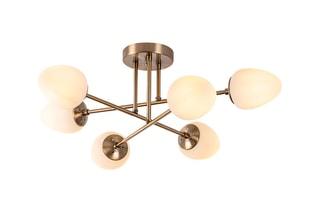 Candeeiro de teto Camflo - Bronze - 6 x 15 W