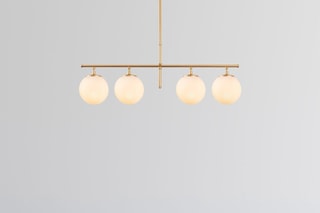 Candeeiro suspenso Roe Dourado