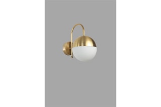 Aplique de parede Küre - Dourado e branco - 60 W