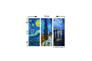 3 quadros - Van Gogh - 70 x 50 cm