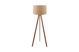 Lampadaire - Beige et marron - 60 W - 140 cm
