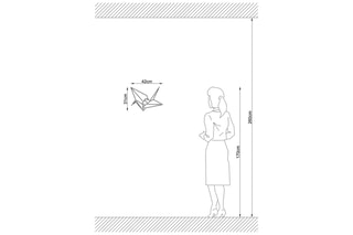 Aplique de parede - Preto - 100 W