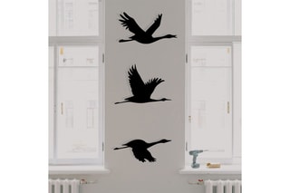 3 decorações de parede Preto