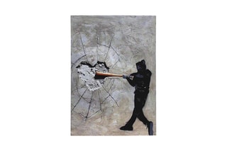Quadro - Banksy - 50 x 70 cm - Reprodução