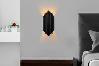 Aplique de parede Kara - Preto - 40 W