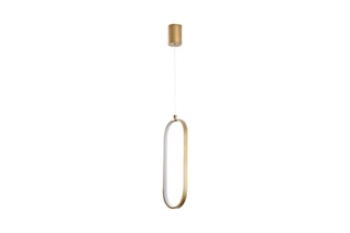 Candeeiro suspenso LED Can Dourado