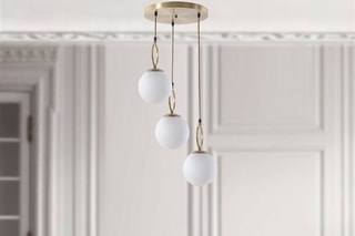Candeeiro suspenso Morino - Dourado - 3 x 60 W