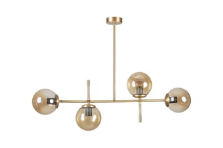 Candeeiro suspenso Favori - Dourado - 4 x 60 W