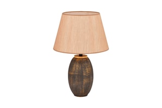 Candeeiro de mesa TM169 - Castanho e dourado - 60 W