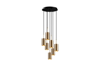 Candeeiro suspenso Dourado e preto