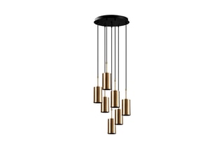 Candeeiro suspenso Dourado e preto