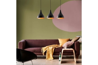 Candeeiro suspenso Berceste - Preto - 3 x 100 W