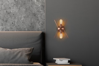 Aplique de parede - Acobreado - 2 x 40 W