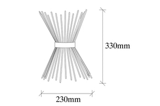 Aplique de parede - Acobreado - 2 x 40 W