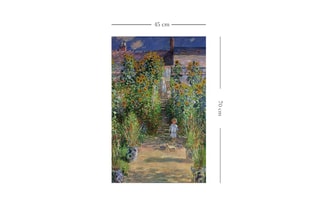 Quadro "Le Jardin de Monet à Vétheuil" Claude Monet - 45 x 70 cm