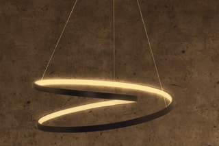 Candeeiro suspenso LED Whirpool - Preto - 60 W