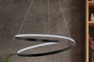 Candeeiro suspenso LED Whirpool - Preto - 60 W