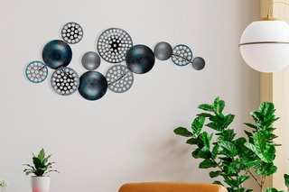 Décoration murale - Noir et gris - 90 x 42 cm