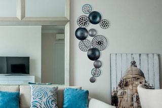 Décoration murale - Noir et gris - 90 x 42 cm