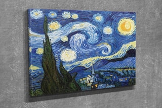 Quadro “A noite estrelada” - Vincent Van Gogh - 30 x 40 cm - Reprodução