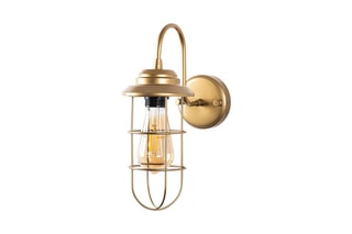 Aplique de parede Mahoni - Dourado -  40 W