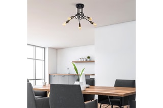 Candeeiro suspenso - Preto - 15 W