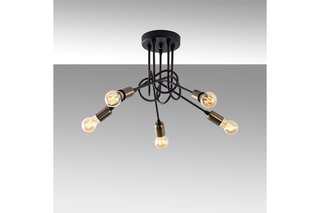 Candeeiro suspenso - Preto - 15 W