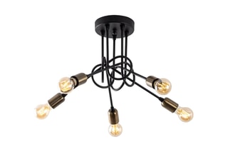 Candeeiro suspenso - Preto - 15 W
