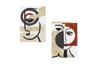 2 pinturas decorativas em tela Nicole - 70 x 50 cm