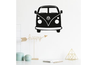 Decoração de parede Vosvos - 32 x 36 cm - Preto