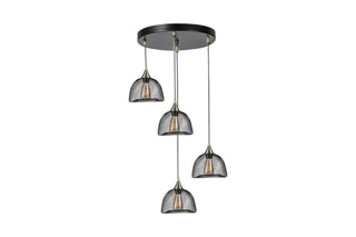 Candeeiro suspenso Nasa - Preto - 4 x 60 W