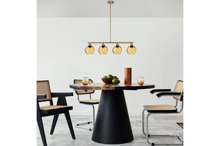Candeeiro suspenso Benek - Amarelo - 4 x 40 W
