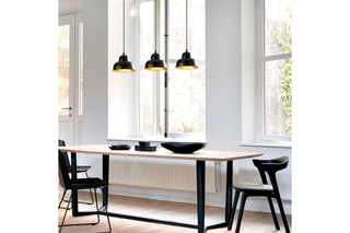 Candeeiro suspenso Berceste - Preto - 3 x 100 W