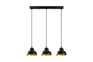 Candeeiro suspenso Berceste - Preto - 3 x 100 W