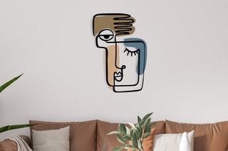 Decoração de parede Kubizm - Preto - 38 x 55 cm