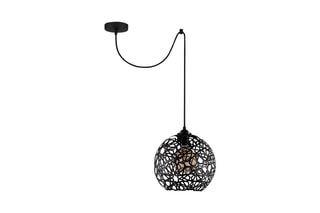 Candeeiro suspenso Fellini - Preto - 40 W