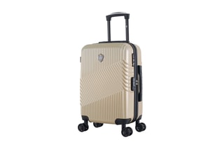  Valise cabine (S) et vanity Peter - 55/23 cm  - Noir et beige